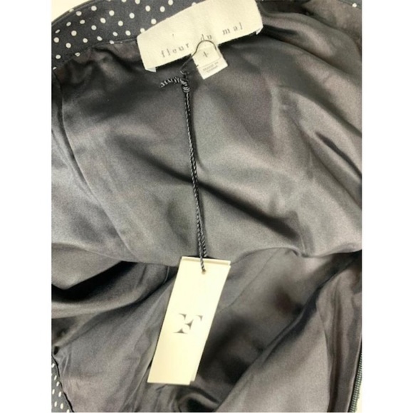 Fleur du Mal Silk Polka Dot Mini Skirt Love Bound Strawberry Print 4 New - Picture 15 of 16